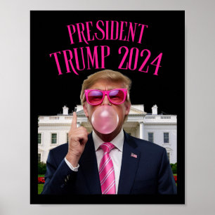 Poster Trump Venceu 2025 Presidente Trump Sopra Chiclete