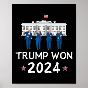 Poster Trump Venceu 2025 Trump Dança Na Celebração Da Cas