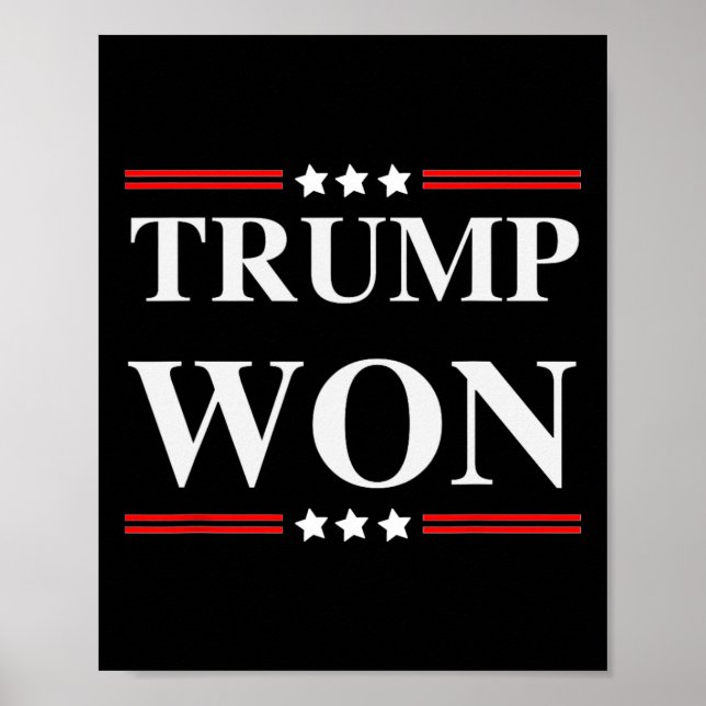 Poster Trump venceu as eleições de 2020 (Frente)