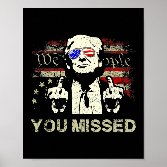 Poster Trump Você Perdeu O Engraçado Trump 2024 (Frente)