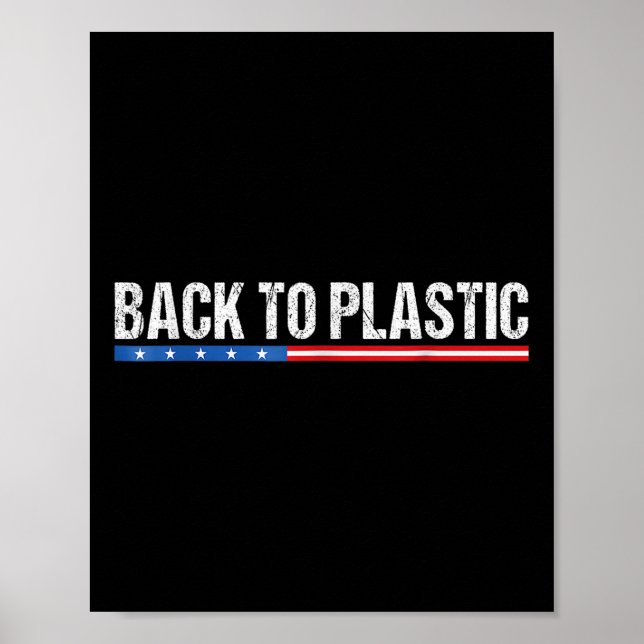 Poster Trump Volta Ao Plastic Engraçado (Frente)
