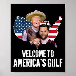 Poster Trump Welcome to America's Golfo Trump Vance Broth