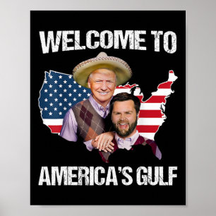 Poster Trump Welcome to America's Golfo Trump Vance Broth
