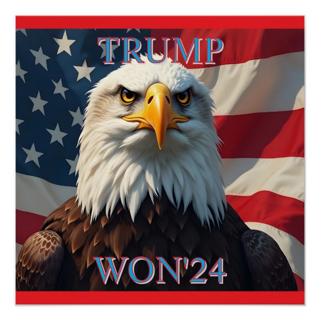 PÔSTER TRUMP WON 2024 (Frente)