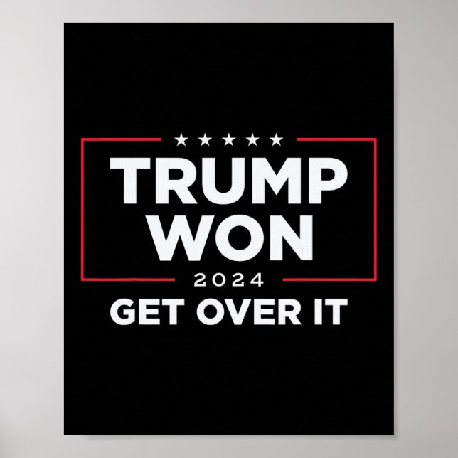 Poster Trump Won supera isso 2024 (Frente)