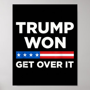 Poster Trump Won supera isso 2024 Donald Trump Won 2024