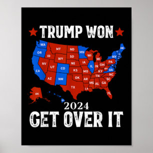 Poster Trump Won supera isso 2024 Eleição 47º Presidente