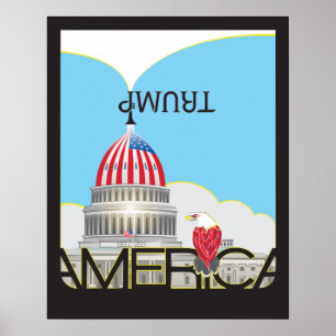 Poster Trumpet e Capitólio TRUMP