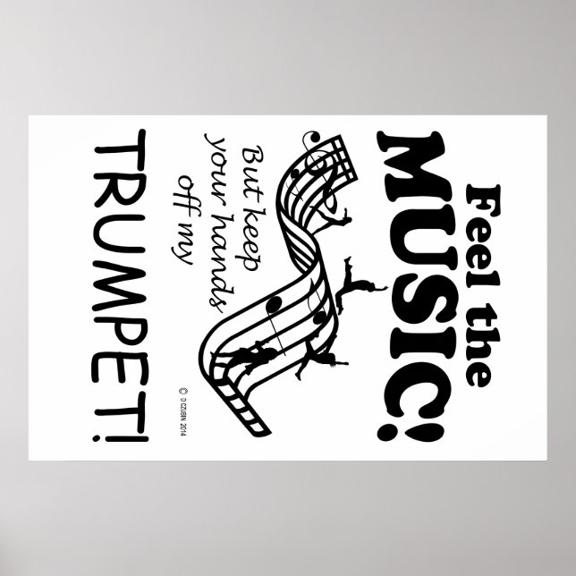 Pôster Trumpet Sente A Música (Frente)