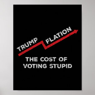 Poster Trumpflação Engraçado Anti-trump E Humor Progressi