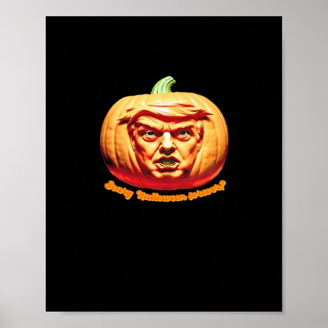 Poster Trumpkin Assustador do Halloween Pumpkin Melhor De (Frente)