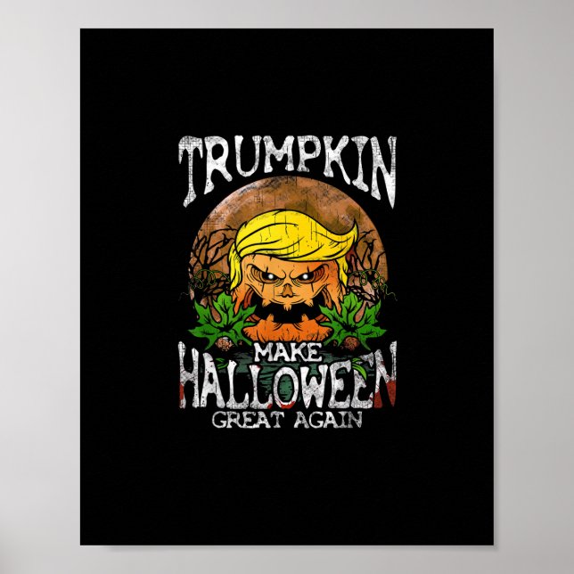 Poster Trumpkin Faça Excelente De Halloween Novamente Pre (Frente)