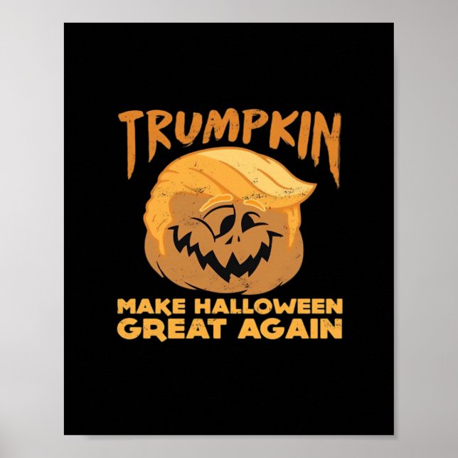 Poster Trumpkin Faz Excelente De Halloween De Novo (Frente)