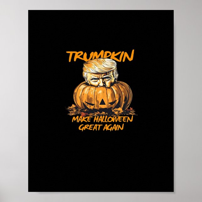 Poster Trumpkin Faz Excelente De Halloween De Novo - Autu (Frente)
