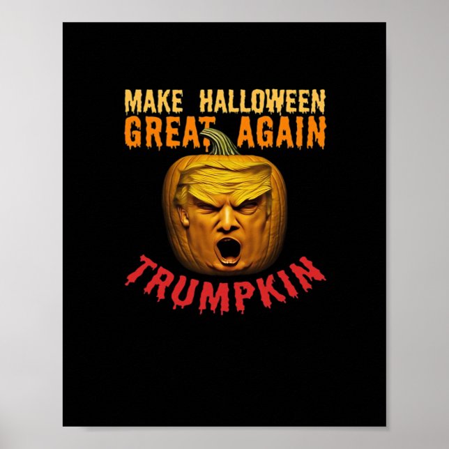 Poster Trumpkin Faz Excelente De Halloween De Novo - Engr (Frente)