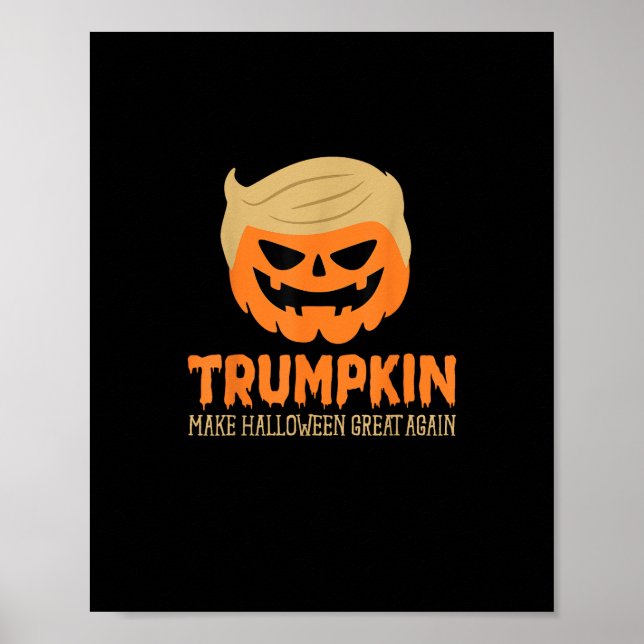 Poster Trumpkin Faz Excelente De Halloween De Novo Jack O (Frente)