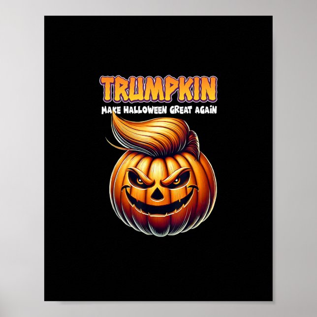 Poster Trumpkin Faz Excelente De Halloween De Novo Jack O (Frente)