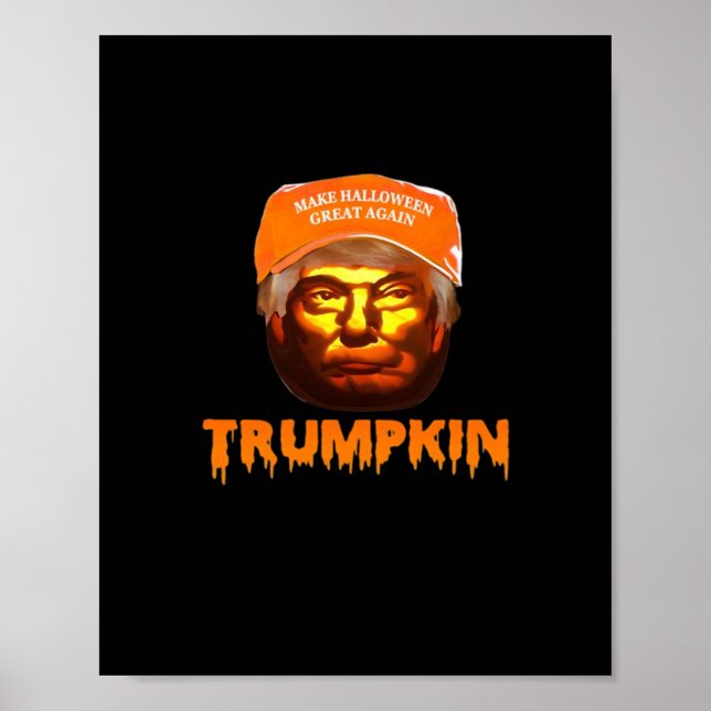 Poster Trumpkin Faz Excelente De Halloween De Novo Lama (Frente)
