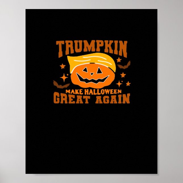 Poster Trumpkin Faz Excelente De Halloween De Novo - Poli (Frente)