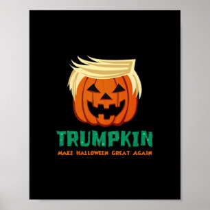 Poster Trumpkin Faz Excelente De Halloween Mais Uma Vez C