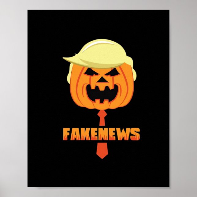 Poster Trumpkin Faz Excelente De Halloween Novamente - No (Frente)