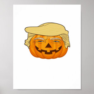 Poster Trumpkin Halloween Clássico Engraçado - Slot de Qu