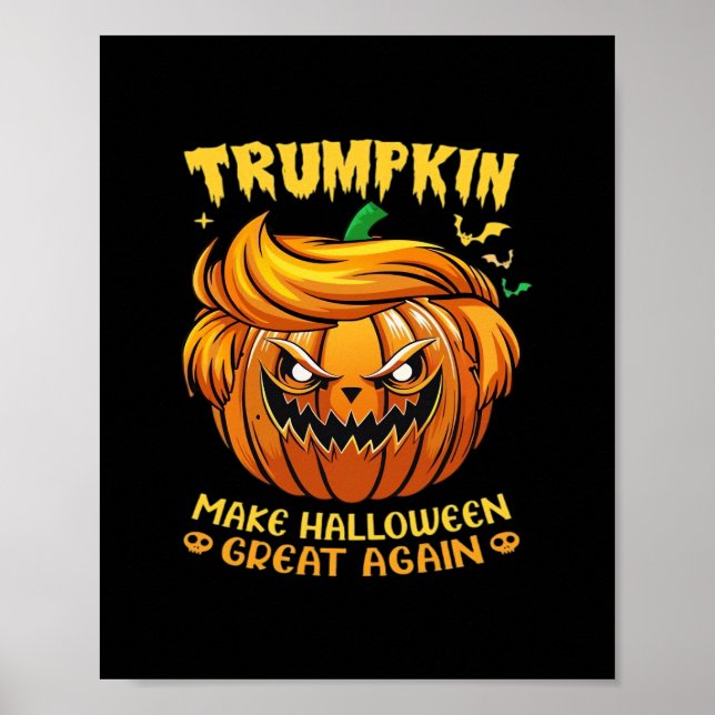 Poster Trumpkin Halloween - Faça Excelente De Halloween N (Frente)
