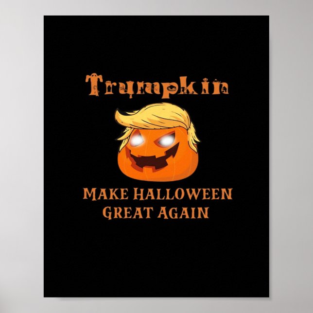 Poster Trumpkin Halloween - Faça Excelente De Halloween N (Frente)