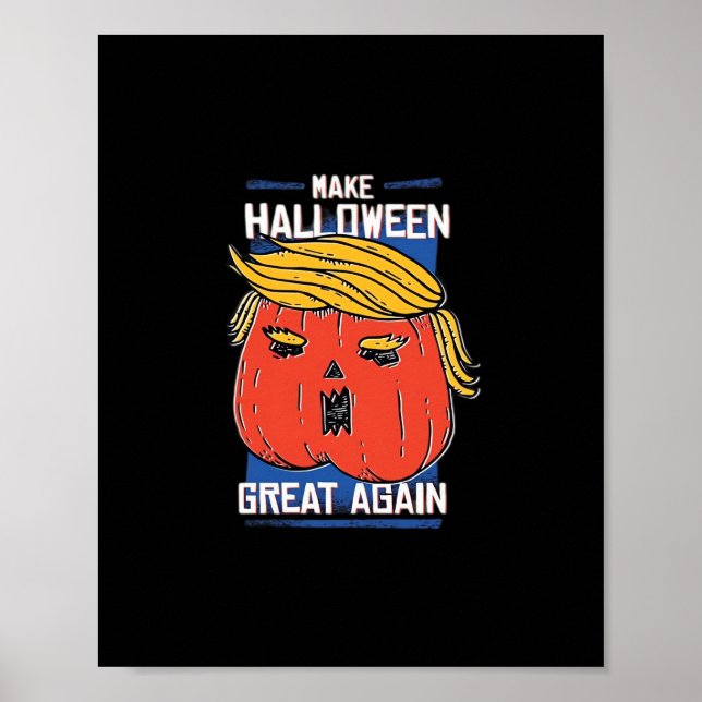 Poster Trumpkin Halloween Pupmkin Clássico (Frente)