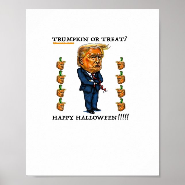 Poster Trumpkin Ou Tratar Clássico (Frente)