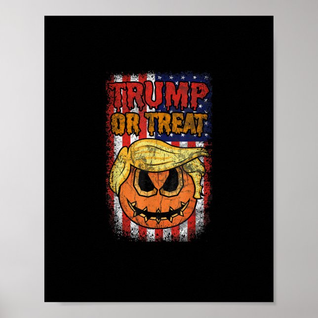 Poster Trumpkin Ou Tratar Trumpkin De Dias de as Bruxas e (Frente)