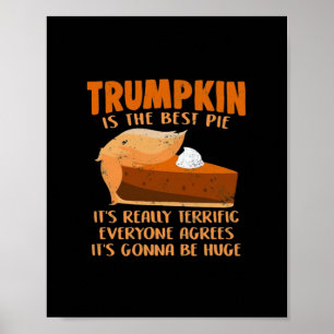 Poster Trumpkin Pie Funny Design - Festa de Ação de Graça