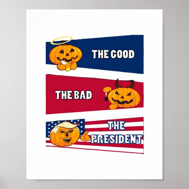 Poster Trumpkin Presidente Halloween (Frente)