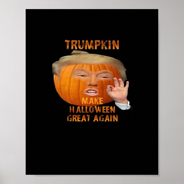 Poster Trumpkin Pumpkin Faz Excelente De Halloween Novame (Frente)