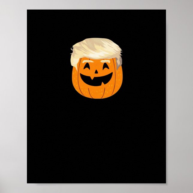 Poster Trumpkin Pumpkin Halloween Clássico (Frente)