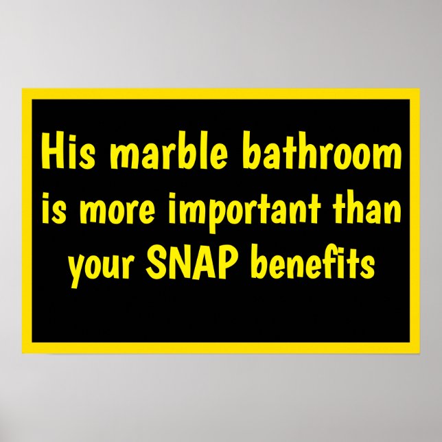 Poster Trumps Marble Bathroom (Frente)