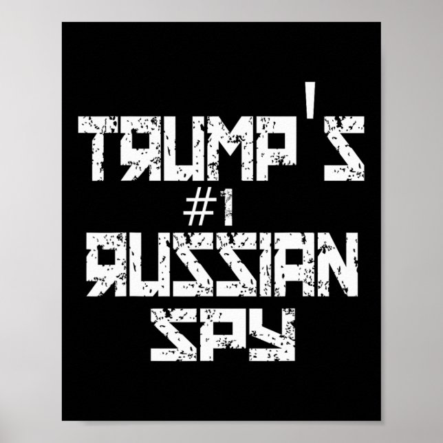 Poster Trump's Russian Spy Funny Conservative Trump  (Frente)