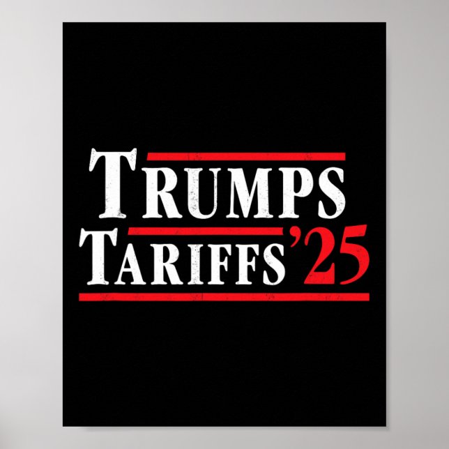 Poster Trumps Tariff's - Trump Trade War  (Frente)