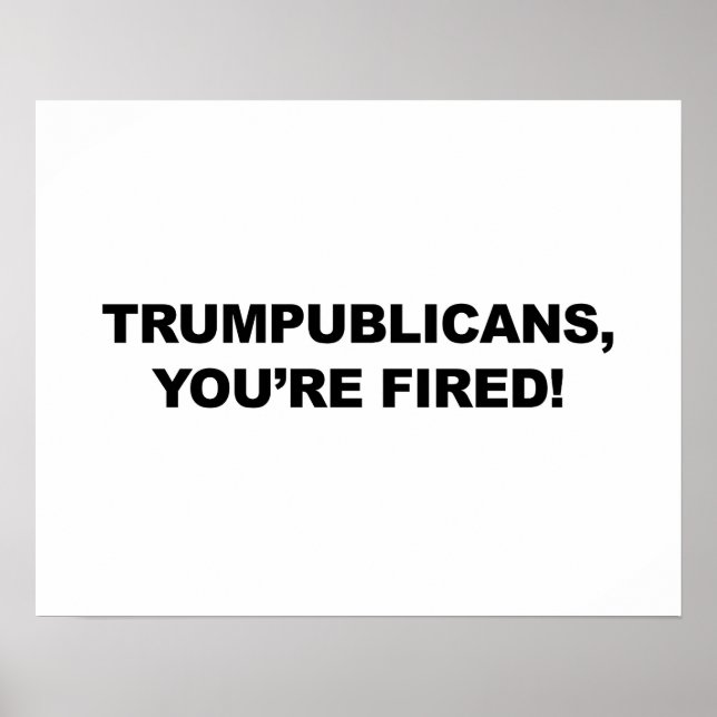 PÔSTER TRUMPUBLICANOS, VOCÊ ESTÁ ENGANADO! (Frente)