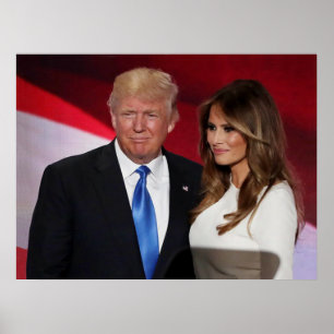 POSTER TRUNFO DE DONALD & DE MELANIA