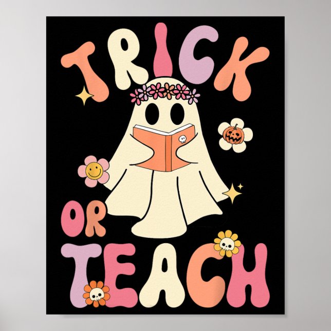 Poster Truque de Halloween ou guincho retrorreflector (Frente)