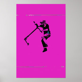 Poster Truque de Roda de Cauda de Patinete - Piloto de Pa