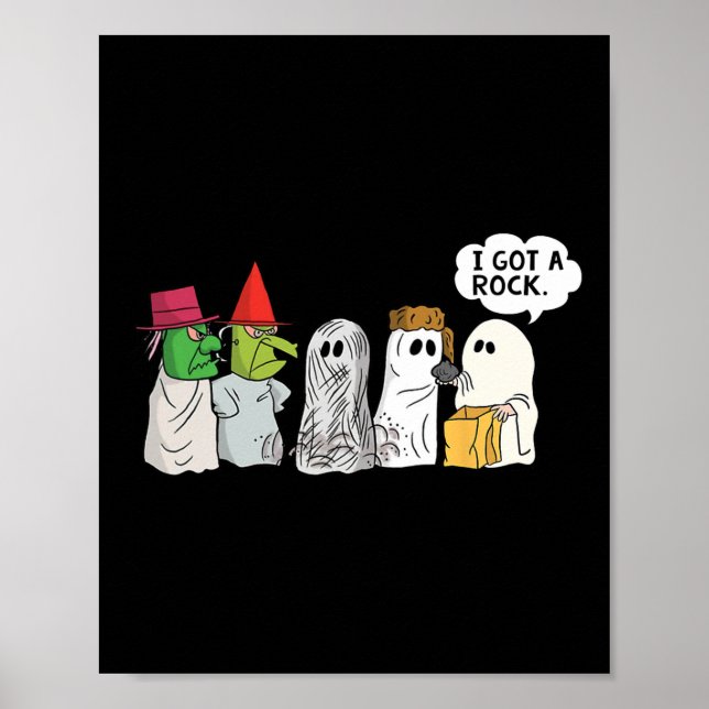 Poster Truque Divertido Ou Trate O Fantasma De Halloween  (Frente)