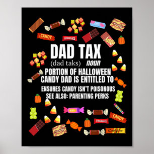 Poster Truque Fiscal Ou Tratar Doces Engraçado Sarcástico