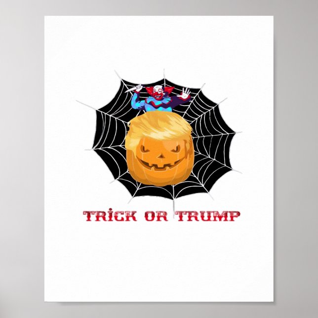 Poster Truque Ou Palhaço Assustador Do Halloween (Frente)