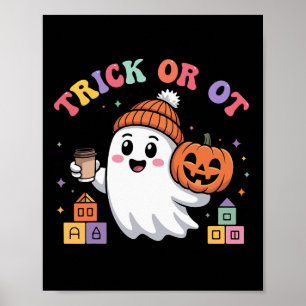 Poster Truque Ou Salão Fantasma De Terapia Ocupacional Ma