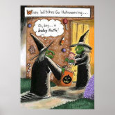 Poster Dia de as Bruxas engraçado Humor