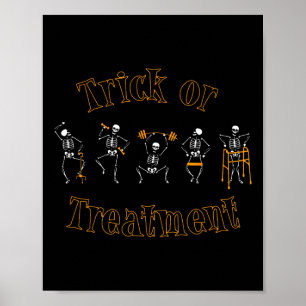 Poster Truque Ou Tratamento Terapêutica Física Skeleton H