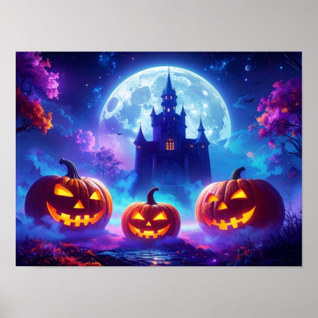 Poster Truque Ou Tratar O Halloween (Frente)