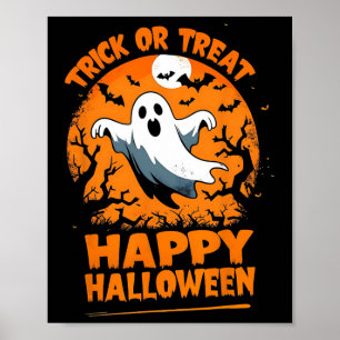 Poster Truque Ou Trate O Feliz Halloween Ghost Costume Di